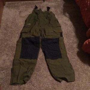 Hunter Green Gander Mtn. Snow pants Bibs